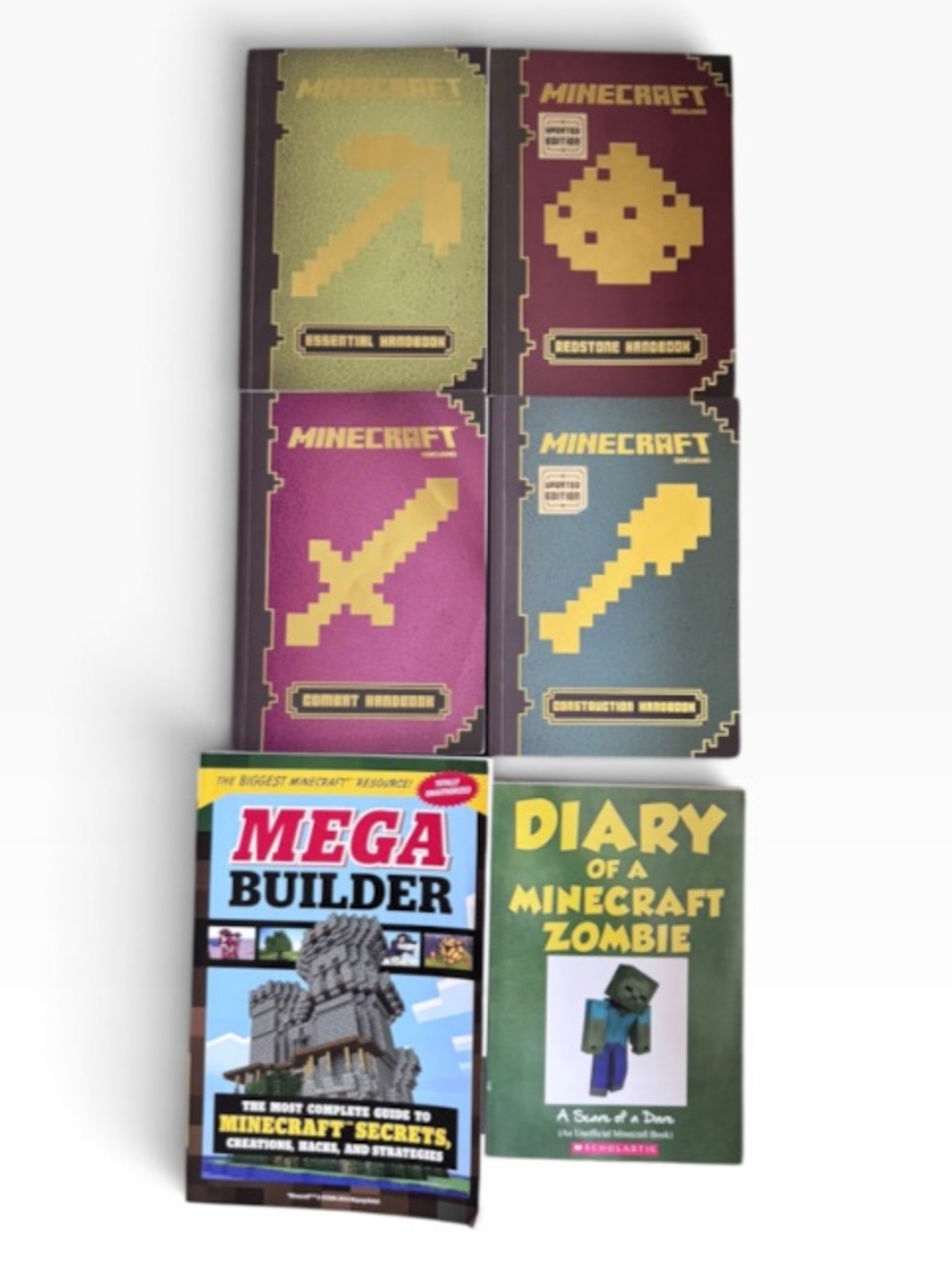 MINECRAFT bundle of 6 books